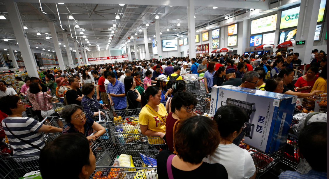 Chaos, Long Lines as Costco Opens First China Store in Shanghai